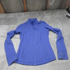 Lululemon Define Jacket Women 8 Purple Full Zip Thumbholes Stretch Athleisure