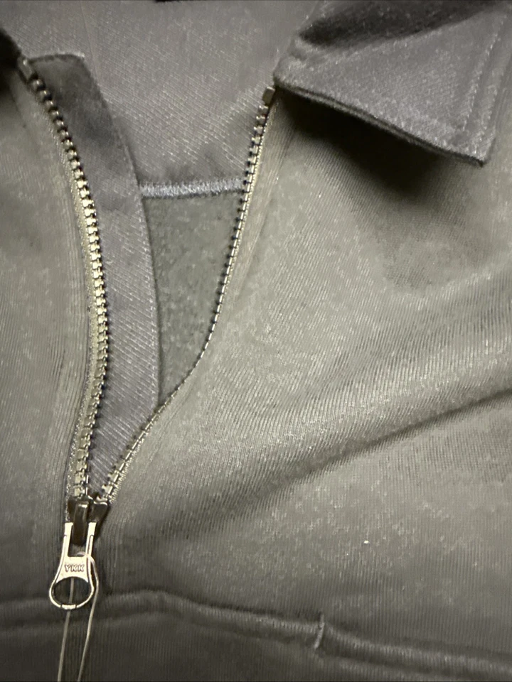 NWT Blauer 4635X Job Shirt w/ Rib Knit Fleece Sweatshirt 1/4 Zip Mens L Reg Navy - Image 4 of 4