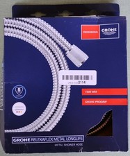 Grohe 28143001 RelexaFlex 59" Shower Hose Starlight Chrome Damaged Box