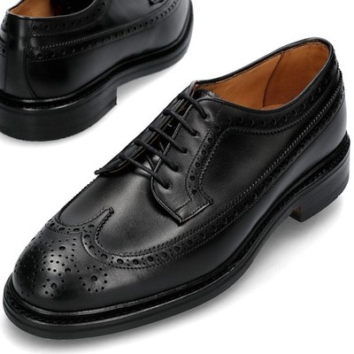 Berwick 1707 Long Wingtip Derby Schuhe 4794 234 BOXCALFNEGRO 150250813