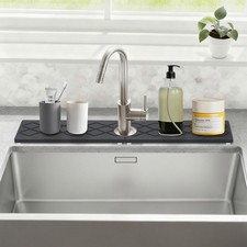 Diatomite Sink Splash Guard, Faucet Mat for Kitchen Sink 30" x 4", Super Abso...