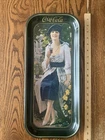 Vintage Coca Cola Metal Serving Tray 1973 Made In USA From a 1921 Advertisement