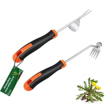 2025 Hand Weeder Tool, Rubber Handle Manual Weeder Puller Tool, Uprooting Wee...