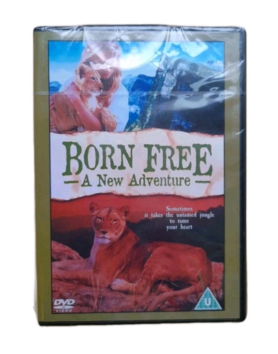 Born Free A New Adventure DVD 1996 Lion Drama Feel-Good Family Movie - New