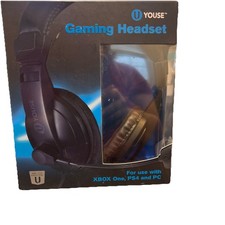 U-Youse Over the Ear Gaming Headset Xbox One, PS4, PC - Black