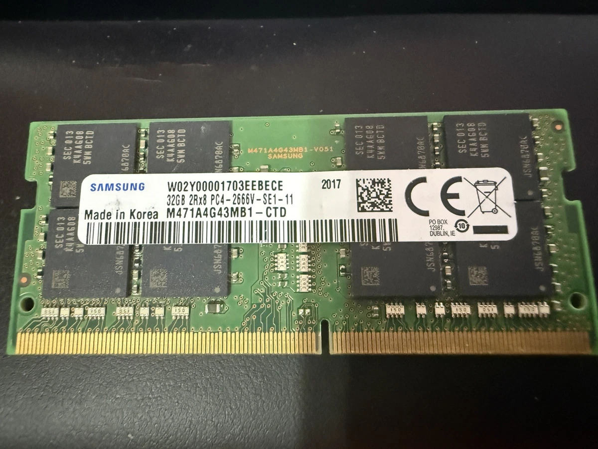 Samsung DDR4 SDRAM 2 GB Capacity per Module Memory (RAM) for sale