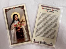 HOLY PRAYER CARDS THE PRAYER TO ST THERESE (SANTA TERESITA) SET OF 2 IN SPANISH