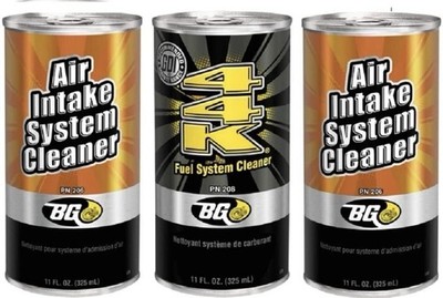 BG 206 Air Intake System Cleaner + 44K Fuel System Cleaner 3-Pack   11 oz