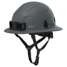 Milwaukee Bolt Full Brim Non-Vented Safety Helmet  Type 2, Class E, Gray