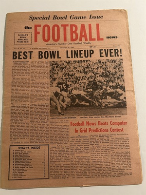 #ad #ad 1968 Football News USC Trojan OJ SIMPSON vs OHIO STATE Rose Bowl #1 vs #2 $26.99