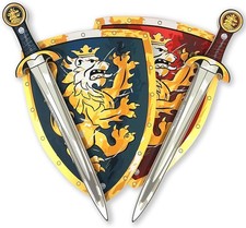- Noble Knight Foam Swords & Shields For Two Kids, Blue/Red &ndash; Age 3-8 years | Du