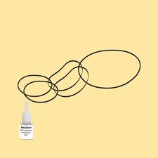 Cinghia Olio = Kit 5 per Pioneer XR-A 330 Compact System