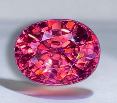 Natural, Earth Mined 9.36 ct. Vivid Pink-Red Zircon, VVS