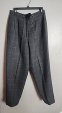 Collectible Gold by Giorgio Sant Angelo Women's Wool Plaid Pants Size 14