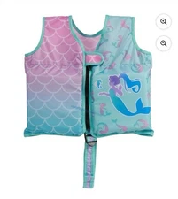 New SwimWays Child Swim Vest Mermaid Ages 2-4 YEARS