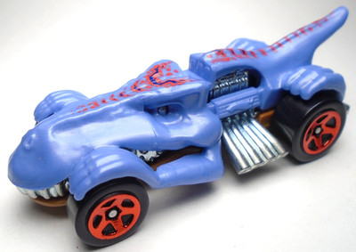 2024 HOT WHEELS MEGA BITE T-REXTROYER BLUE 1:64 DIECAST 3 1/8'' T-REX CAR W/ RED