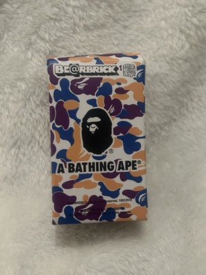 NEW!  Toy Be@rbrick A Bathing Ape Art Toy Designer Urban Vinyl Multicolor 2016