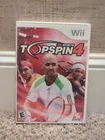Wii :  TOP SPIN 4 !!  Complete w/Manual Clean Disc