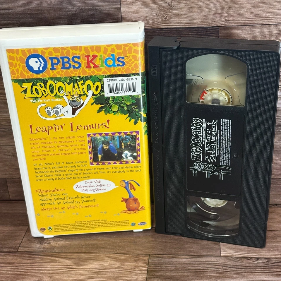 Zoboomafoo Play Day At Animal Junction VHS Used PBS Kids Kratt Brothers - Image 2 of 4