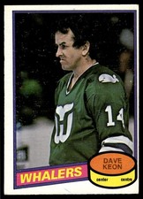 1980-81 O-Pee-Chee Vintage OPC Sharp Dave Keon Hartford Whalers #272