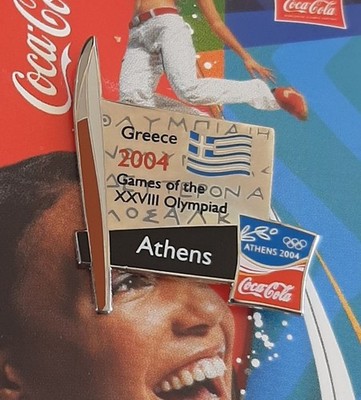 Athens 2004 Olympic Games - Coca Cola sponsor, Athens torch pin