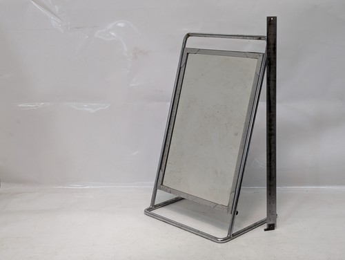 Unbranded Vintage Tabletop Vanity Mirror Chrome Metal Tilting Stand 22in