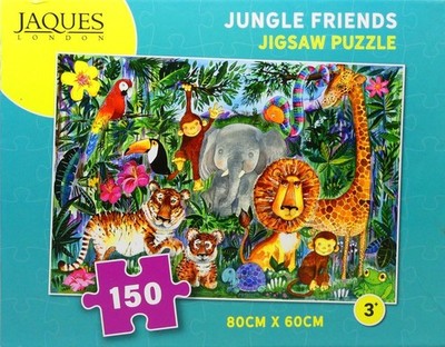 Jaques London Jungle Friends Puzzle 150 Teile 80 x 60 cm (3+) - vollständig
