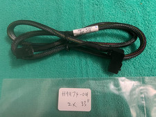 Mini SAS HD SFF-8643 to Mini SAS HD SFF-8643 Cable Straight to 90 degree 33"