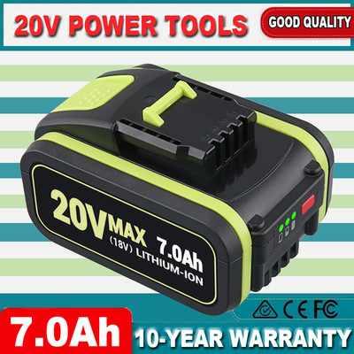 7000mAH Für Worx WA3550 WA3551 WA3553 WA3553.1 WG259 WX550 7,0AH 20V ErsatzAkku