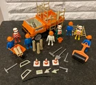 Vintage 1970s Playmobil Construction Workers Tools 1204 3201 009 truck LARGE LOT