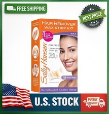 Sally Hansen Hair Remover Wax Strip kit for Face, 18 Count Pack of 1 , Face