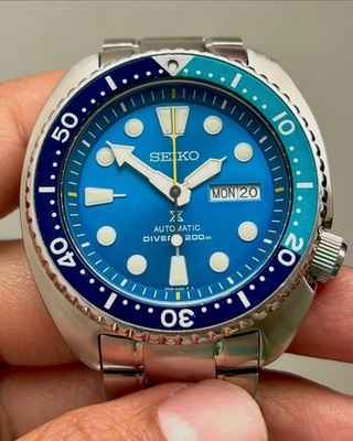Rare Seiko Prospex Turtle Blue Lagoon SRPB11K1 Limited Edition