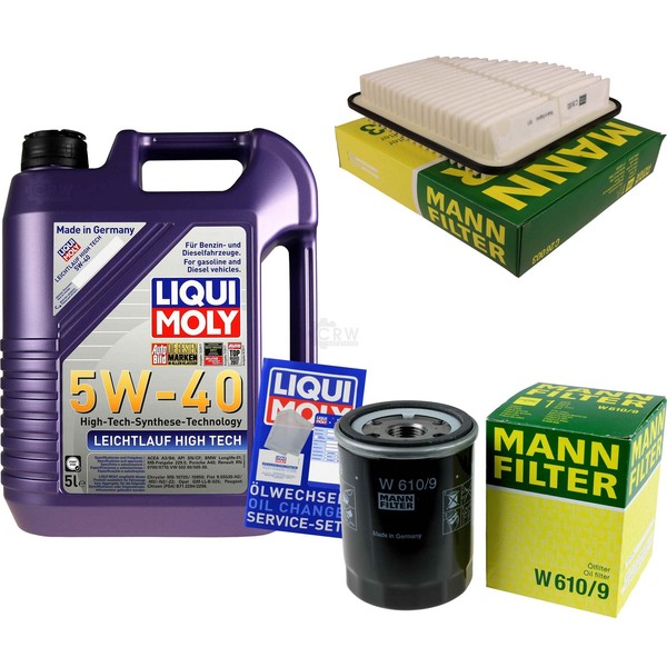 Mann Inspektionspaket 5L Liqui Moly 5W-40 FüR Toyota RAV 4 III 2.0 4WD 2.4-image