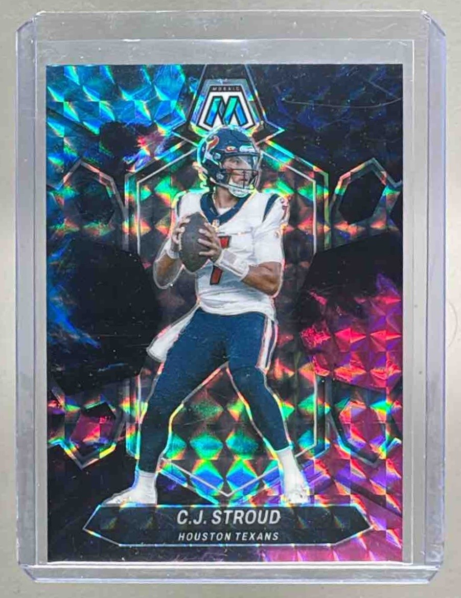 C.J. Stroud 2024 Panini Mosaic #85 Nebula Choice Prizm 1/1