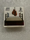 Rare Pan Silver 2 grams .999 Silver Bar ~ Boxing Gloves ~ Sealed in Mint Box