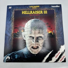 Hellraiser III Hell On Earth LaserDisc Unrated Version Horror