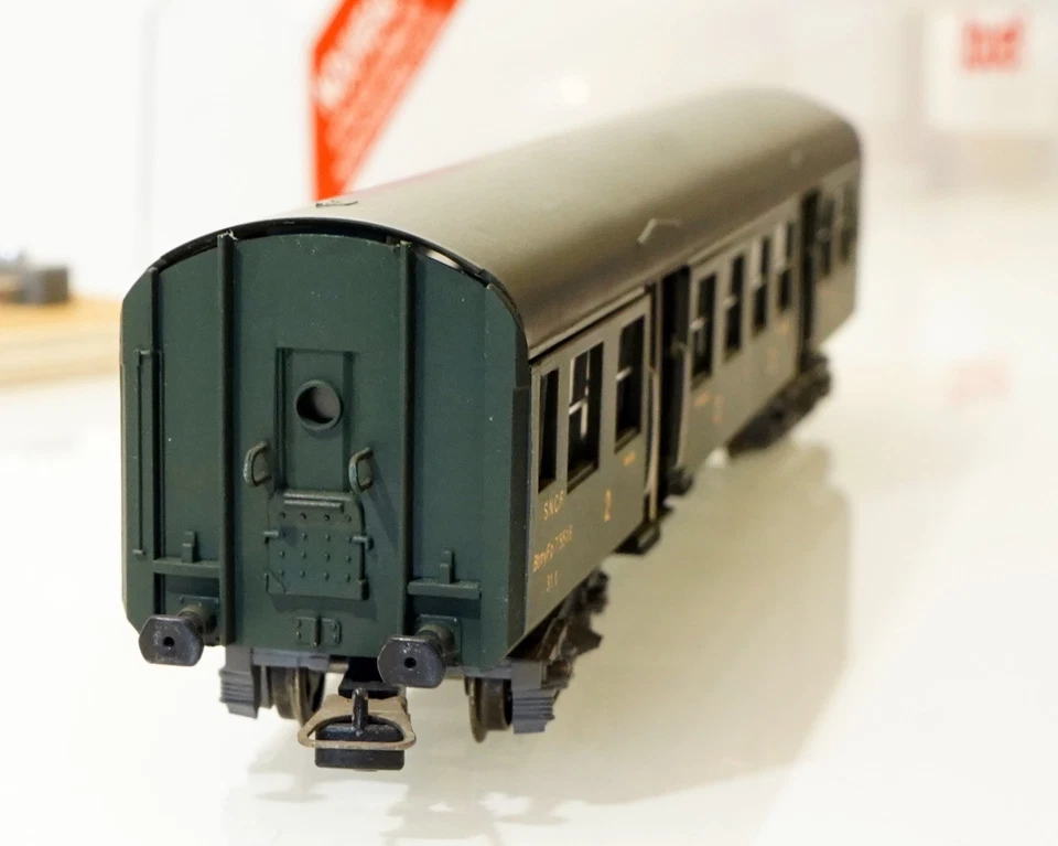 JOUEF 510200 ECHELLE HO 1/87 SNCF VOITURE 2cl ROMILLY BOITE CRISTAL EP. 3 - Photo 2/4