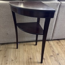 Legate Furniture Moon Console Table Vintage Corner Hall Table Dark Wood