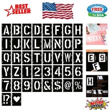 Reusable 42-Piece DIY Craft Letter Stencil Set - Perfect for All Occasions