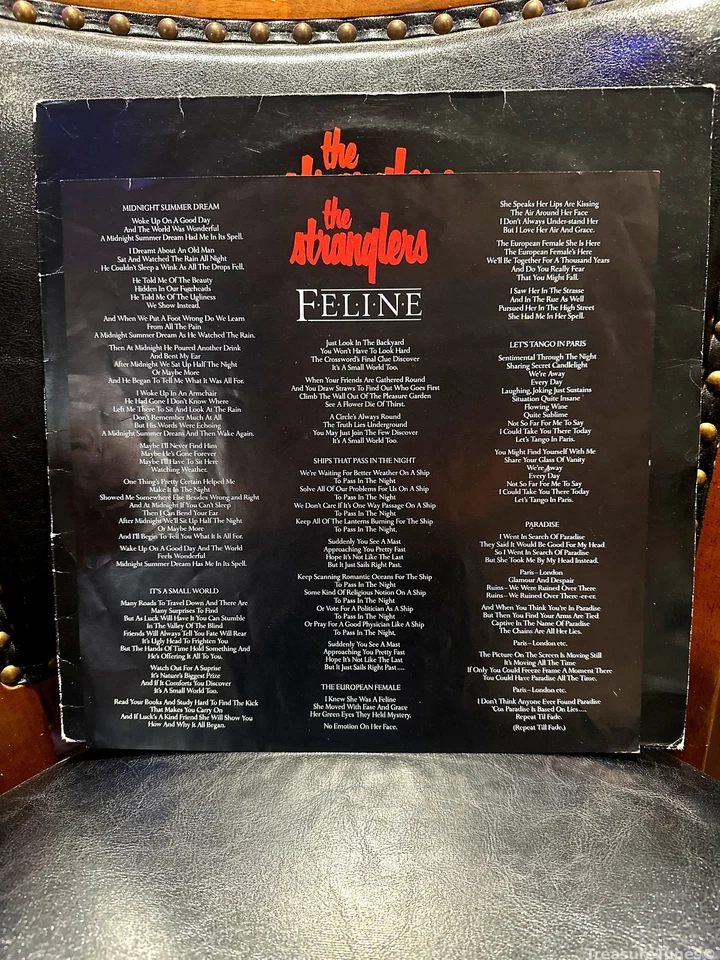 The Stranglers - Feline Vinyl LP [1982] EPC 25237 - Image 4 of 4