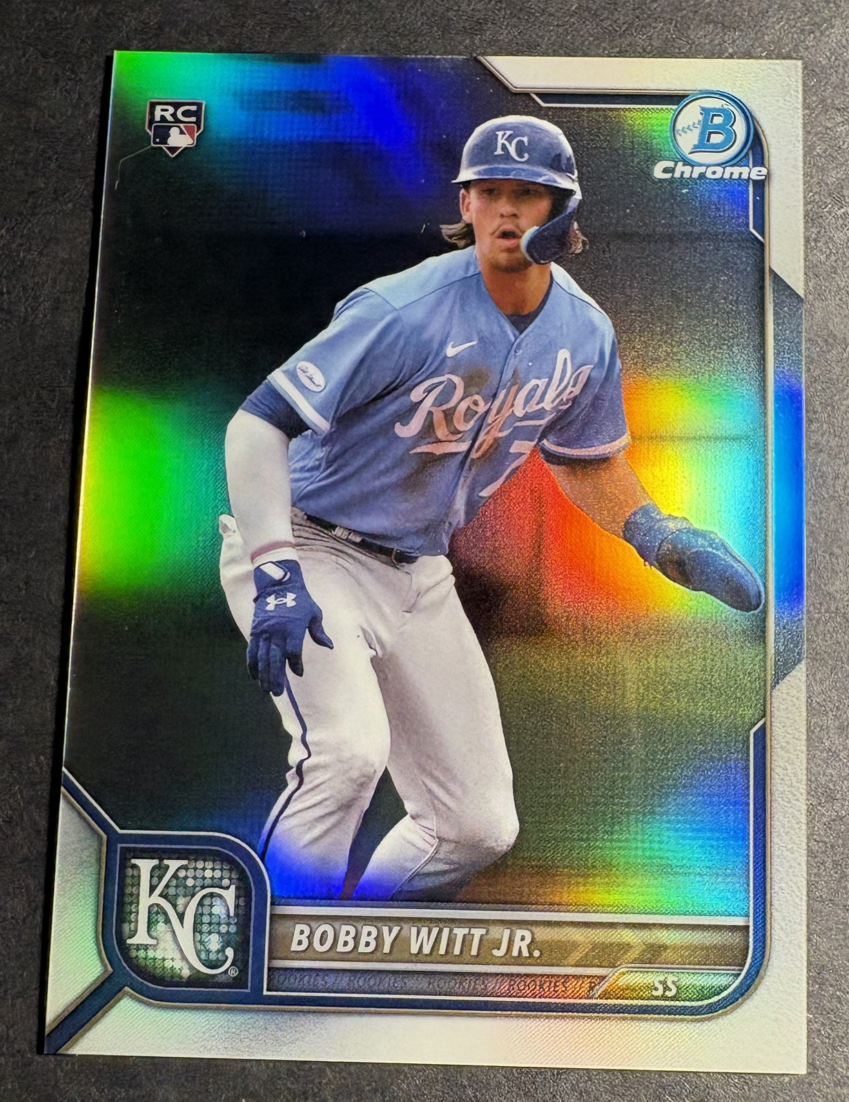 2022 Bowman Chrome - Bobby Witt Jr. #77 Refractor /499 (RC) 🔥🔥📈📈