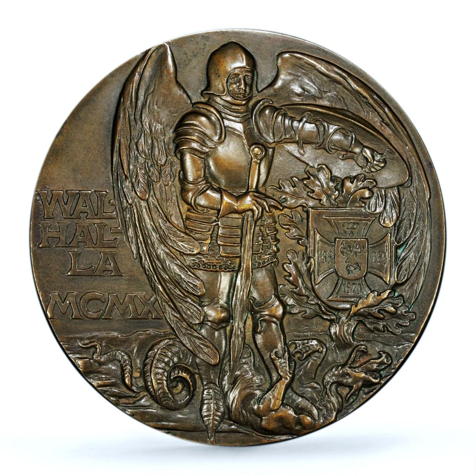 Germany Empire Helmuth von Moltke Knight Kienast-10 MS 62 PCGS bronze medal 1910 - Image 2 of 4