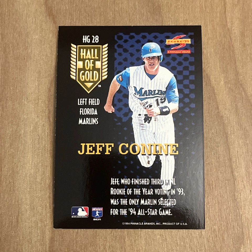 1995 Score #HG28 Jeff Conine Hall of Gold - Image 2 of 2