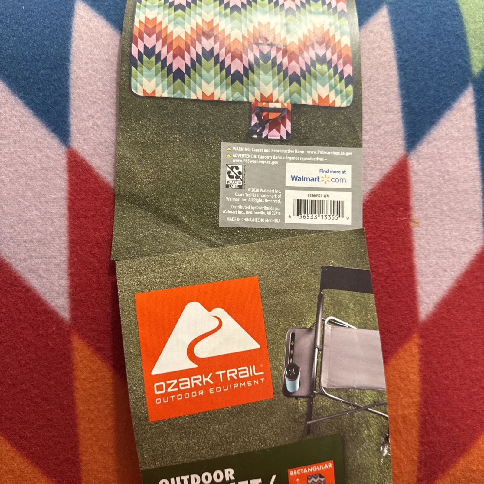 Ozark Trail 95860321-WM Outdoor Blanket/Tent Rug Portable with a Foldable Design