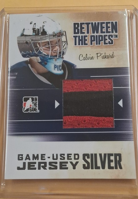2010-11 In the Game Between the Pipes Silver Game-Used Jersey Chet Pickard /30
