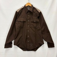 70s THE Command SHIRT MADE IN USA Uniform Size 16 Epaulette Long Sleeve