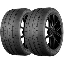 (QTY 2) 225/40R18 Yokohama Advan A052 92Y XL Black Wall Tires