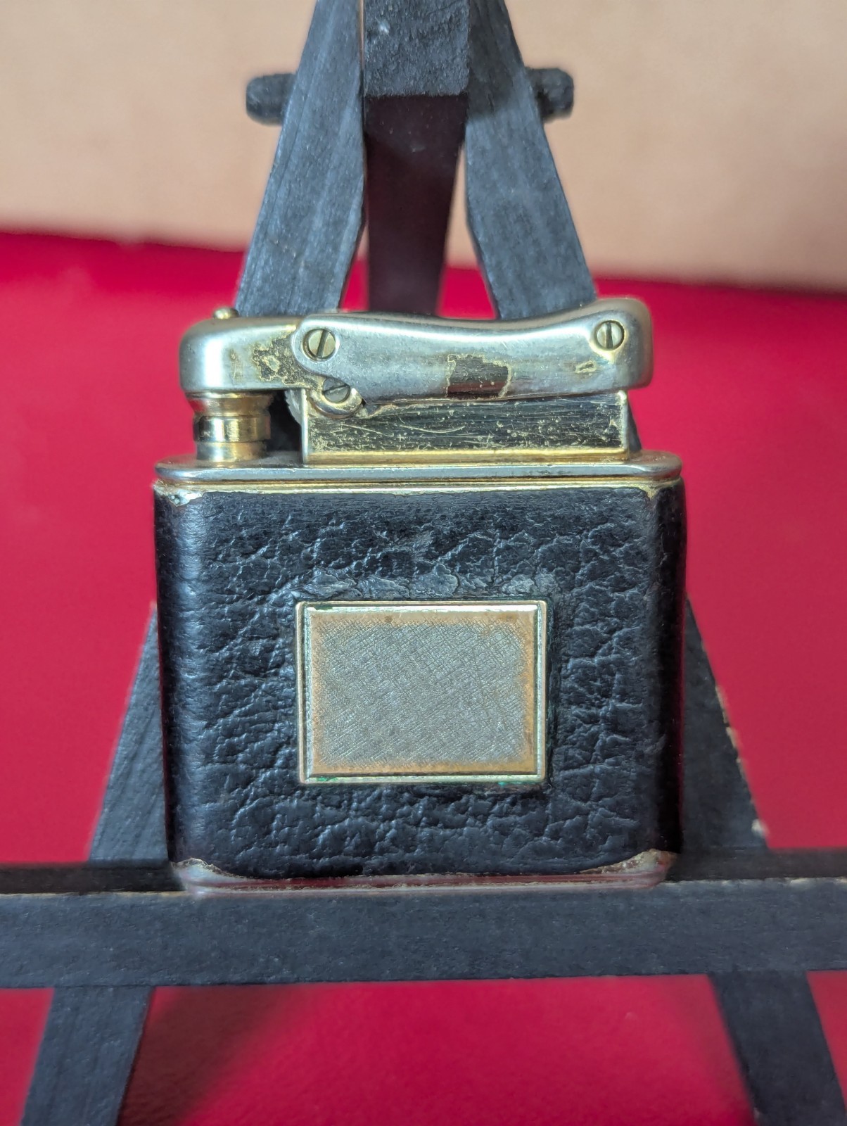 Vintage West Germany Leather Wrap Gold Tone Working