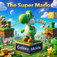 Green Dino Yoshi aus Super Mario - Galaxy Movie - NINTENDO Stylische Figur
