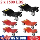 2PCS Car Wheel Dolly 3000lbs Heavy Duty Car Stakes Auto Repair Slide with Brakes